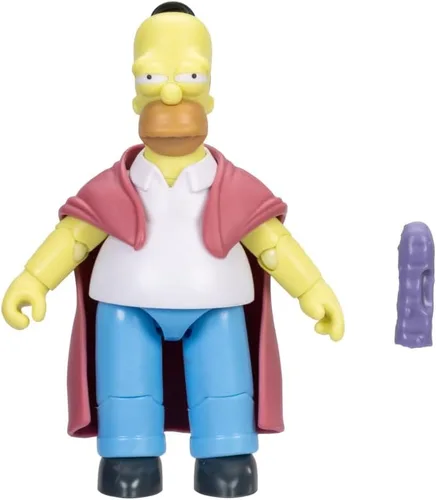 Vista 2 de Figuras de acción de Los Simpsons de 5 pulgadas de Homer enfermo con Hoagie