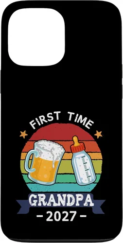 Vista 24 de First Time Grandpa 2027 Proud New Dad Grandpa Case for iPhone 17