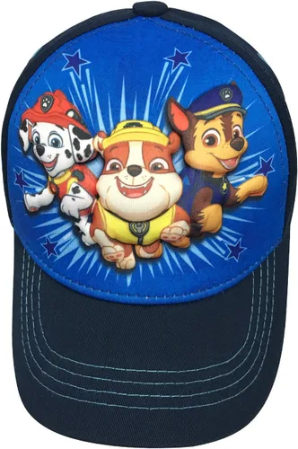 Vista 7 de Nickelodeon Paw Patrol Boys Baseball Caps – Chase, Marshall, Rubble, Rocky & Friends, Adjustable Kids Hat, Ages 2–5 3D Azul