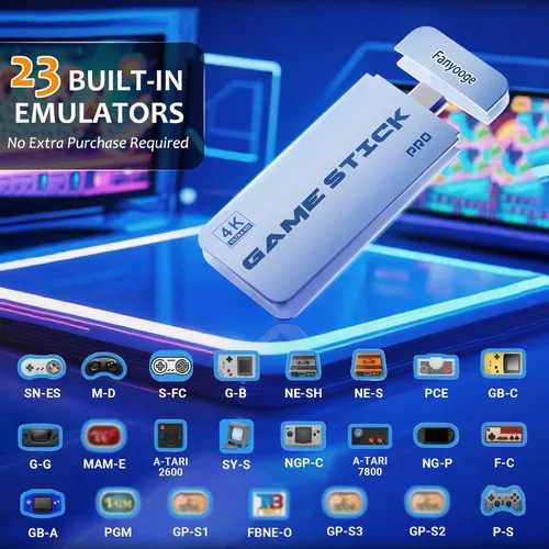 Vista 2 de Fanyooge 2026 New Retro Gaming Console, Retro Gaming Stick