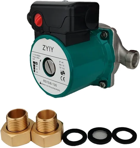 Vista 11 de Bomba de circulación/recirculación de agua caliente de 115 V con temporizador, bomba de circulación de 3 velocidades, máx. Q/H: 8.4 GPM/16.7 pies