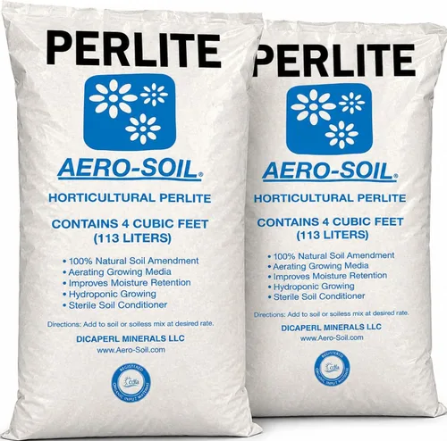 Vista 7 de AeroSoil Perlite Premium Horticultural Grade Soil Additive Drainage and Growth - Coarse 4 Cubic Foot 4CF