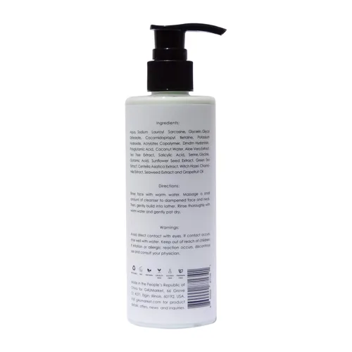 Vista 7 de G4U Limpiador facial facial para mujeres y hombres. Para grasa, seca, sensible, normal, todo tipo de piel. Planta natural a base de vitamina C.