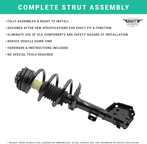 Vista 3 de UNITY AUTOMOTIVE 11227 - Conjunto de puntal completo delantero izquierdo Saturn L100 2001-2002
