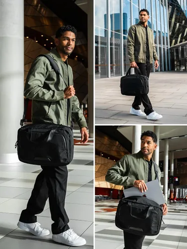 Vista 2 de ALPAKA Bravo Brief - Portafolio para laptop de 16 pulgadas, bolsa de hombro de negocios con protección contra la intemperie, bolsa de mensajero