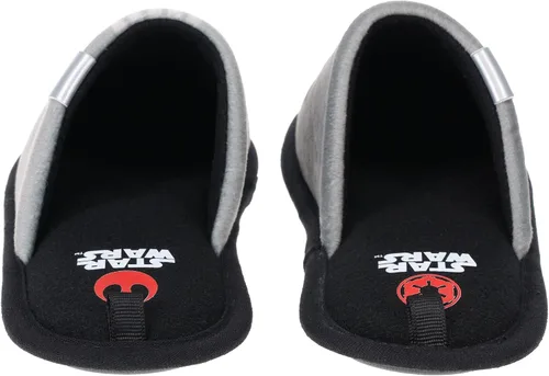 Vista 4 de STAR WARS Pantuflas Mismatch Family Slide Slippers, amortiguación de espuma viscoelástica, para interiores y exteriores, Stormtrooper Princess Leia