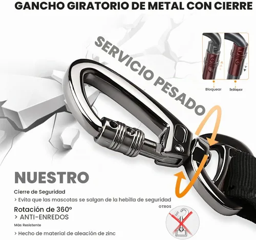 Vista 4 de Collar táctico para perro y correa elástica, juego de collar y correa militar para perro con bandera estadounidense de Estados Unidos, collar K9