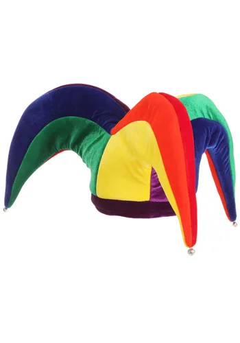 Vista 2 de Sombrero de Bufón Multicolor para Disfraz