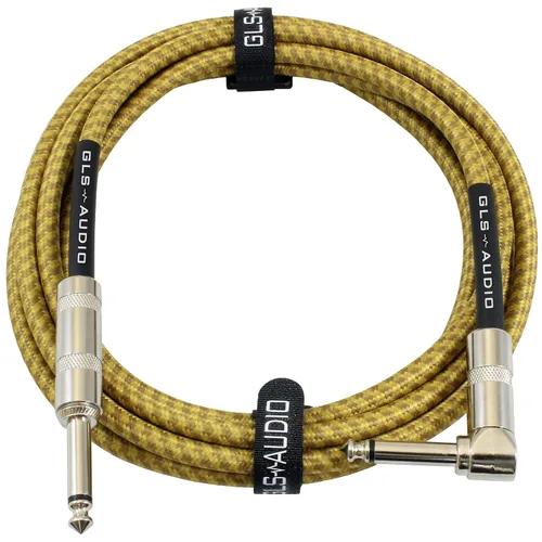 Vista 17 de GLS Audio Cable de instrumento – Cable de amplificador para bajo y guitarra eléctrica – Cable recto a recto para instrumentos de 1/4 de pulgada