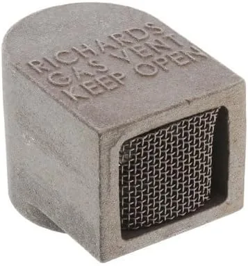 Vista 3 de Ventilación regulador de gas estilo Peck de 3/4" con pantalla