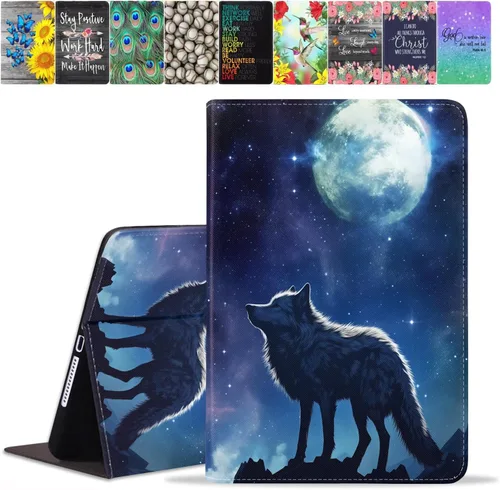 Vista 33 de Funda para Samsung Galaxy Tab A8 de 10.5 pulgadas (SM-X200/X205/X207), funda de piel sintética premium con función de encendido automático