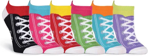 Vista 2 de K. Bell Socks womens 6 Pair Pack Fun Pop Culture Funny Novelty Low Cut No Show Socks