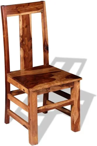Vista 6 de Juego de 2 sillas de comedor, sillas de comedor de madera, sillas de cocina sin brazos de madera, sillas de comedor de madera para sala de estar