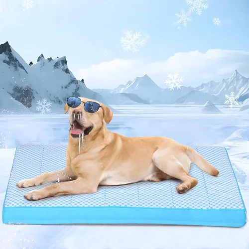 Vista 55 de Tapete refrescante para perros pequeños, almohadilla ortopédica de espuma viscoelástica de 24 x 18 pulgadas para verano, QMAX>0.5, almohadilla