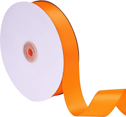 Vista 8 de Cinta de satén de doble cara de 1 pulgada de 50 yardas para decoración de fiestas, accesorios para el cabello, costura, envoltura de regalos (negro)