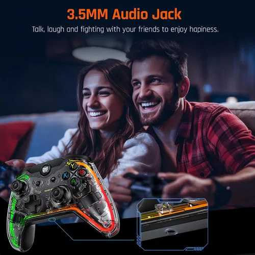 Vista 6 de Wired Controllers, BIGBIG WON PC Gaming Controller RGB2 Custom ButtonsMacroTurbo, Controller for PC Win10&11, Controller for Switch for Zelda Tears