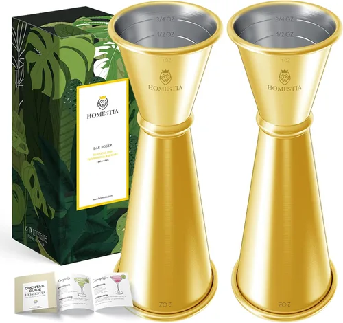 Vista 11 de Homestia Jigger para Bartending, taza de cóctel de doble medida de 2 oz y 1