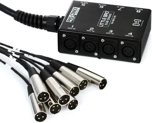 Vista 2 de Hosa SH-8X0-50 Pro-Conex Little Bro' Sub Snake, Hosa 8 x XLR Sends sin Returns, 50 pies