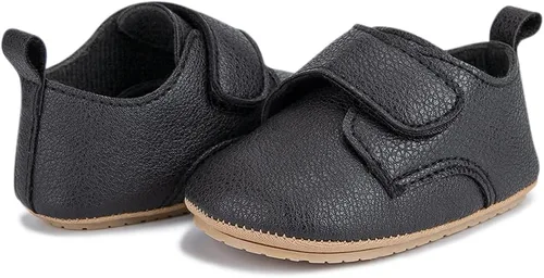 Vista 5 de HsdsBebe Zapatos Oxford de piel sintética con suela de goma suave, antideslizantes, para niños y niñas, para caminar, mocasines