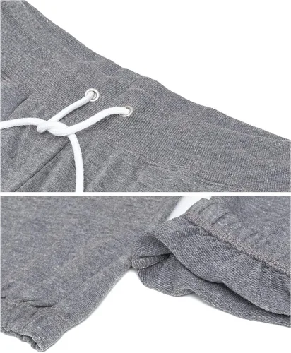 Vista 4 de U.S. Polo Assn. Pantalones deportivos para mujer Pantalones deportivos para mujer con estampado de logotipo, rizo francés de polialgodón