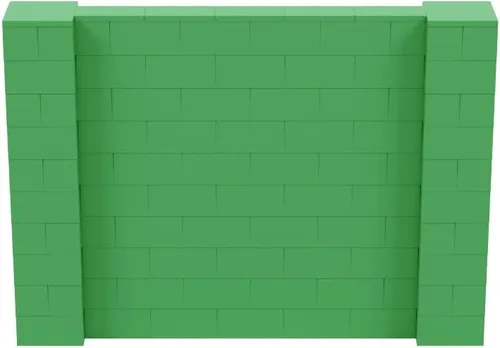Vista 246 de EverBlock Kit de pared de 5 x 4 pies Bloques de construcción modulares Sistema de pared para edificios, pantallas y estructuras Divisor