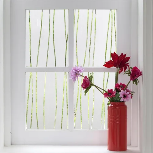 Vista 11 de Finnez Película esmerilada para ventana, no adhesiva, película de privacidad de adherencia estática para vidrio, sin pegamento, adhesivo decorativo