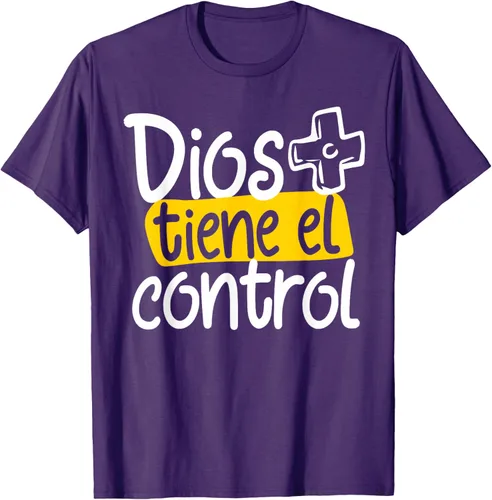 Vista 45 de Regalo Cristiano En Español Christian Spanish Dios Tiene Con Camiseta, Negro