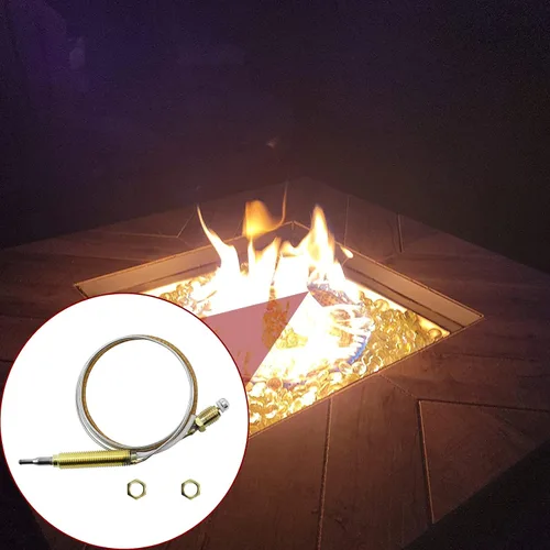 Vista 2 de MENSI Sensor de Termopar Universal M8X1 de Seguridad de Llama de Temperatura para Hoguera de Propano y Gas Natural, Chimenea 24