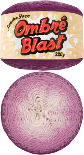Vista 28 de JubileeYarn - Hilo Ombré Blast (7.76 oz/torta de algodón para bebé, 1 torta)