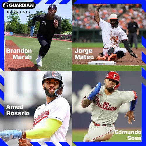 Vista 4 de Guardian Baseball Guantes deslizantes – Tallas para jóvenes y adultos – Guante deslizante para béisbol – Correa de compresión elástica, paquete de 2