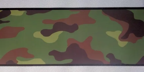 Vista 3 de Camuflaje Camo Papel pintado pared frontera - Verde
