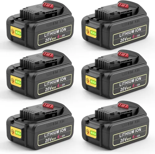 Vista 9 de ARyee Paquete de 4 baterías de repuesto de 20 V 8.0 Ah para Dewalt de 20 V compatibles con 20 V MAX DCB200 DCB201 DCB203, DCB204 DCB205 DCB206