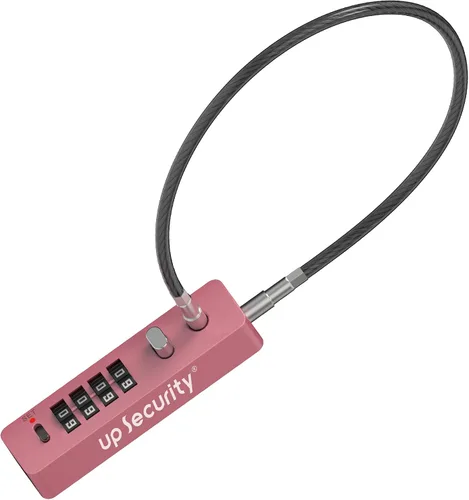 Vista 12 de Candado de cable de combinación de 4 dígitos para casco de bicicleta, scooter, motocicleta, antirrobo, cadena de cable de 11.8 pulgadas, bloqueo