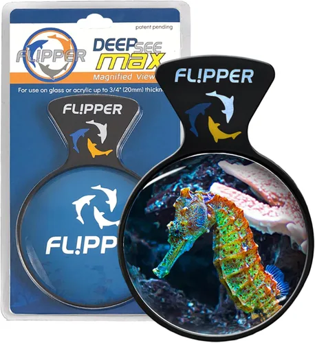 Vista 9 de Flipper - Lupa para acuario, visor magnético DeepSee, 4 pulgadas, color Negro