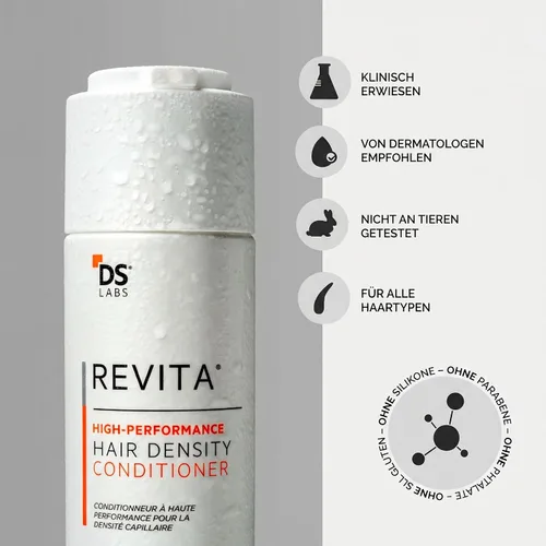 Vista 8 de DS Labs Revita Acondicionador, 205 mL – Hidratación Refrescante del Cuero Cabelludo para un Aspecto Más Lleno, Hidratación Sin Peso, Cafeína