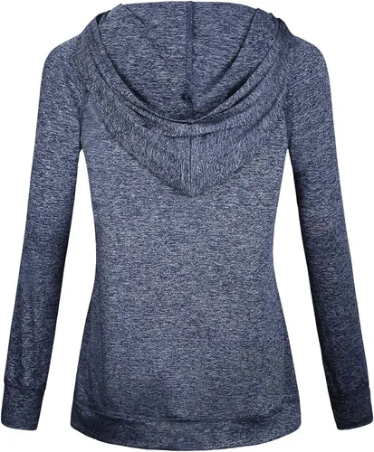 Vista 2 de Hibelle - Sudadera con capucha para mujer con forro polar y bolsillos