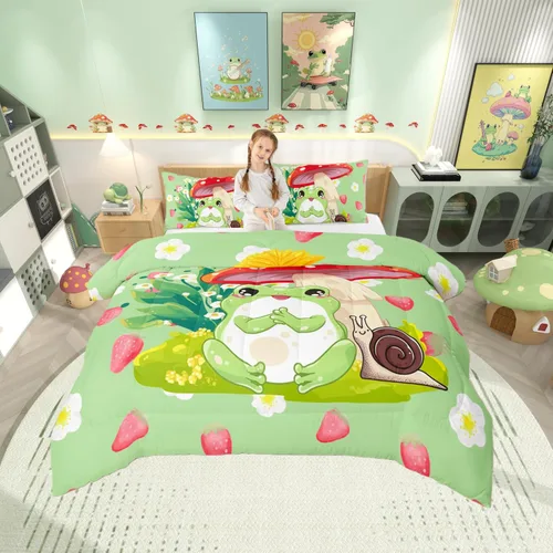 Vista 12 de Juego de edredón estampado de ovejas, juego de ropa de cama vintage de granja para niños, niñas, mujeres, adultos, parejas, ovejas, juego de edredón