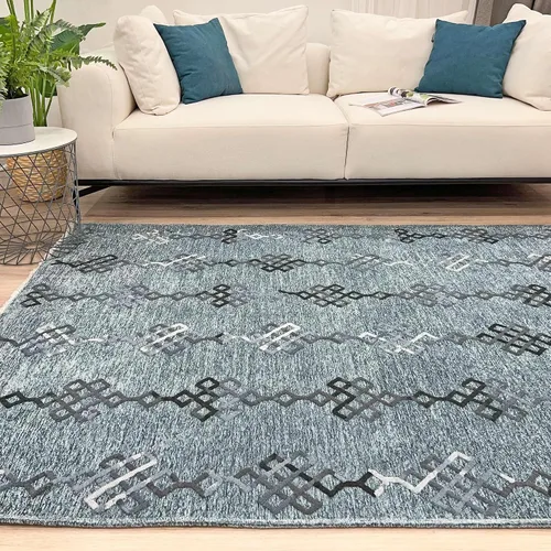 Vista 22 de Alfa Rich 5x8 Alfombras lavables de oro ámbar para sala de estar, dormitorio, cocina, de algodón, aptas para mascotas