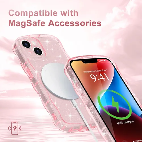 Vista 54 de Pepmune Funda magnética para iPhone 17 Pro Max, color rosa