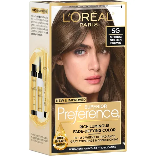 Vista 45 de L'Oreal Paris Superior Preference - Tinte permanente luminoso que desafía la decoloración para el cabello, tinte para el cabello hasta 9 semanas