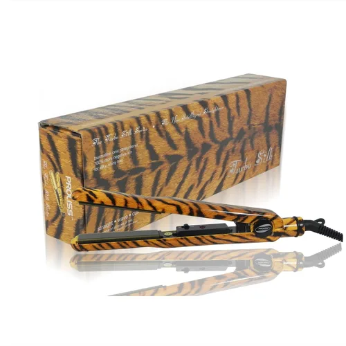 Vista 4 de Turbo Silk - Plancha alisadora de cabello de edición limitada, jirafa, 1 libra