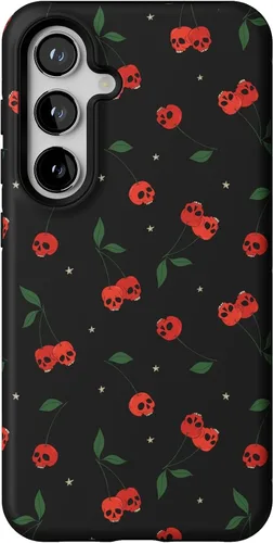 Vista 202 de Casely Funda para Galaxy S9 Postura de cadáver Yoga de esqueleto Diseño protector delgado esencial de doble capa