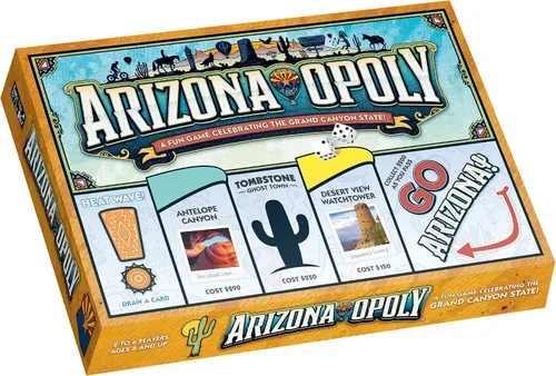 Vista 7 de Late For The Sky Arizona-Opoly - Juego de mesa estatal, 2-6 jugadores