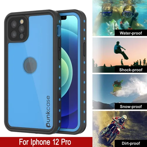Vista 2 de Punkcase Funda impermeable diseñada para iPhone 12 Pro [serie StudStar] [ajuste delgado] [Certificado IP68] [A prueba de suciedad]