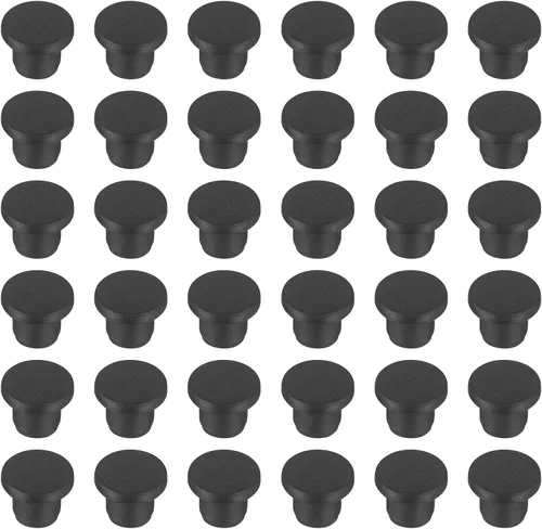 Vista 53 de MECCANIXITY - Tapones de silicona en forma de T (26mm, 1 pulgada de diámetro), color negro