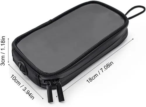 Vista 4 de Bolsa magnética para tanque de combustible para motocicleta, bolsillo con cremallera para teléfono celular
