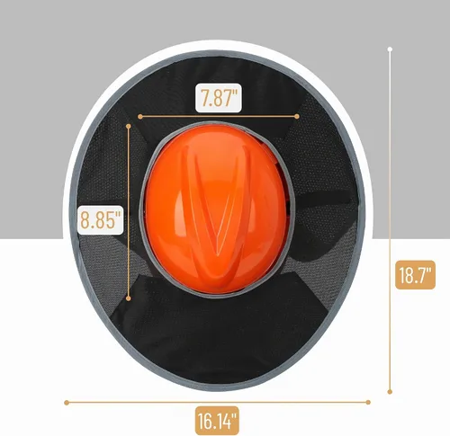 Vista 2 de UNCO - Protector solar para casco duro, negro, visera completa y estándar, parasol de malla reflectante de alta visibilidad, accesorios para casco