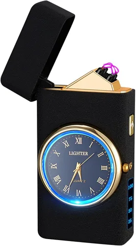 Vista 17 de Encendedor Eléctrico - Encendedor de Doble Arco USB Recargable, sin Llama, Resistente al Viento con Indicación LED de Batería para Velas, Acampada