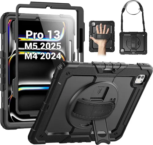 Vista 13 de SEYMAC Funda para iPad de 9ª/8ª/7ª Generación Estuche 10.2" 2021-2019, Funda Protectora de Cuerpo Completo Resistente a Prueba de Golpes de Servicio