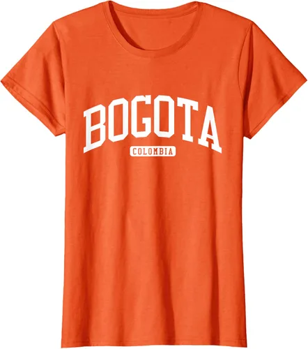 Vista 60 de Camiseta estilo universitario de Bogotá Colombia, Negro